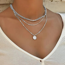 Load image into Gallery viewer, Senior Fashion Women Pendant Necklaces Fine Double Link Chain Metal Heart Party Necklace Jewelry Gift
