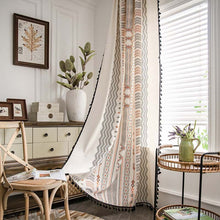 Load image into Gallery viewer, New Boho Style Curtains for Living Room Bedroom Kitchen Decoration Cotton Linen Printed Fabric Shade Bay Window Curtain
