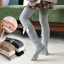 Load image into Gallery viewer, Winter Baby Leggings Girls Fleece Thick Warm Bow Tights for Kids Casual All-match 2 3 4 5 Years Fashion Children Pantyhose
