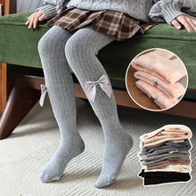 Load image into Gallery viewer, Winter Baby Leggings Girls Fleece Thick Warm Bow Tights for Kids Casual All-match 2 3 4 5 Years Fashion Children Pantyhose
