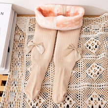 Load image into Gallery viewer, Winter Baby Leggings Girls Fleece Thick Warm Bow Tights for Kids Casual All-match 2 3 4 5 Years Fashion Children Pantyhose
