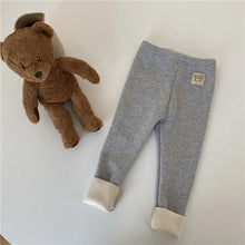 Load image into Gallery viewer, Winter New Children Fleece Leggings Girls Warm Stretch Pants Plus Velvet Thick Infant Cute Bear Leggings Kids Clothes
