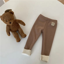 Load image into Gallery viewer, Winter New Children Fleece Leggings Girls Warm Stretch Pants Plus Velvet Thick Infant Cute Bear Leggings Kids Clothes
