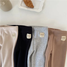 Load image into Gallery viewer, Winter New Children Fleece Leggings Girls Warm Stretch Pants Plus Velvet Thick Infant Cute Bear Leggings Kids Clothes
