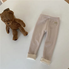 Load image into Gallery viewer, Winter New Children Fleece Leggings Girls Warm Stretch Pants Plus Velvet Thick Infant Cute Bear Leggings Kids Clothes
