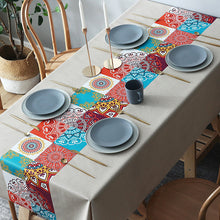 Load image into Gallery viewer, PVC Waterproof and Oil-Proof Tablecloth Elegant Style Suitable for Rectangular Dining Table
