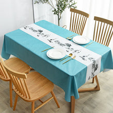 Load image into Gallery viewer, Waterproof Anti-Scald PVC Easy to Wipe Tea Table Cloth Rectangular Household round Table Tablecloth
