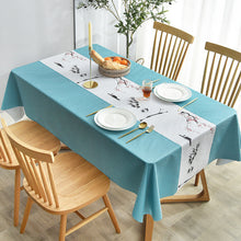 Load image into Gallery viewer, Waterproof Anti-Scald PVC Easy to Wipe Tea Table Cloth Rectangular Household round Table Tablecloth
