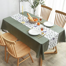 Load image into Gallery viewer, Waterproof Anti-Scald PVC Easy to Wipe Tea Table Cloth Rectangular Household round Table Tablecloth
