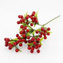 Load image into Gallery viewer, 6Pcs Simulation Foam Fruit Christmas Berry Home Decoration Artificial Simulation Plant Blueberry Fruit
