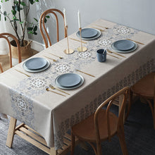 Load image into Gallery viewer, PVC Waterproof and Oil-Proof Tablecloth Elegant Style Suitable for Rectangular Dining Table
