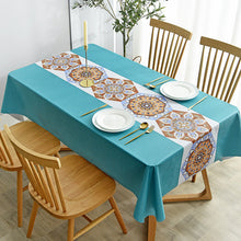 Load image into Gallery viewer, Waterproof Anti-Scald PVC Easy to Wipe Tea Table Cloth Rectangular Household round Table Tablecloth
