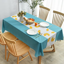 Load image into Gallery viewer, Waterproof Anti-Scald PVC Easy to Wipe Tea Table Cloth Rectangular Household round Table Tablecloth
