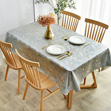 Load image into Gallery viewer, Waterproof Anti-Scald PVC Easy to Wipe Tea Table Cloth Rectangular Household round Table Tablecloth

