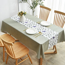 Load image into Gallery viewer, Waterproof Anti-Scald PVC Easy to Wipe Tea Table Cloth Rectangular Household round Table Tablecloth
