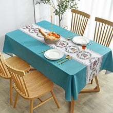 Load image into Gallery viewer, Waterproof Anti-Scald PVC Easy to Wipe Tea Table Cloth Rectangular Household round Table Tablecloth

