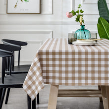 Load image into Gallery viewer, PVC Tablecloth Waterproof Heat Proof and Oil-Proof Plaid Fabric Rectangular Dining Table
