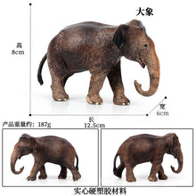 Load image into Gallery viewer, Elephant Animal Model Set African Elephant Mammoth Plastic Solid Hand-Made Model Toy Children's Educational Toy
