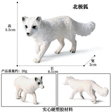 Load image into Gallery viewer, Fox model toy wild animal model set toy simulation solid fox plum deer children cake decorations
