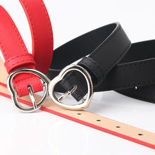 Load image into Gallery viewer, Jeans Decorative Band Girls' Clothing Matching Belt Heart-Shaped Alloy Pin Buckle
