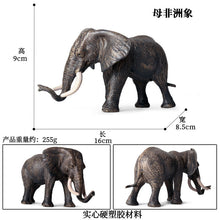 Load image into Gallery viewer, Elephant Animal Model Set African Elephant Mammoth Plastic Solid Hand-Made Model Toy Children's Educational Toy
