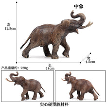 Load image into Gallery viewer, Elephant Animal Model Set African Elephant Mammoth Plastic Solid Hand-Made Model Toy Children's Educational Toy

