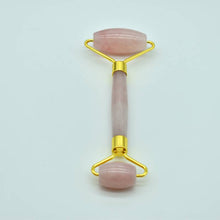 Load image into Gallery viewer, Jade Roller Face Massage Stick Quantity Discount Double-Headed Handheld Pink Crystal Roller
