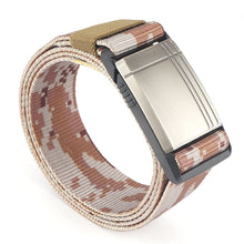 Load image into Gallery viewer, Casual Men's Belt Silver Metal Cover Nylon Overalls Belt
