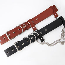 Load image into Gallery viewer, Women's Belt Personality Trendy Chain Decoration Air-Eye Overalls Fashion Belt
