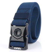 Load image into Gallery viewer, Men's Elastic Belt Military Fans Outdoor Sports Quick off Tactical Pant Belt
