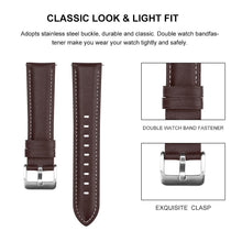Load image into Gallery viewer, 20mm 22mm Fashion Leather Watch Band Strap for Samsung Galaxy Watch Active 2 40mm 44mm Replacement Wrist strap Elegant Bracele
