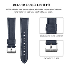 Load image into Gallery viewer, 20mm 22mm Fashion Leather Watch Band Strap for Samsung Galaxy Watch Active 2 40mm 44mm Replacement Wrist strap Elegant Bracele
