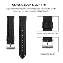 Load image into Gallery viewer, 20mm 22mm Fashion Leather Watch Band Strap for Samsung Galaxy Watch Active 2 40mm 44mm Replacement Wrist strap Elegant Bracele
