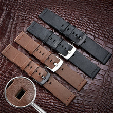 Load image into Gallery viewer, 20mm 22mm Watch band Quick release Leather Strap for Samsung Galaxy Watch 3 Active2 40 44mm huawei watch gt 2 WatchBand 18 24mm
