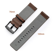 Load image into Gallery viewer, 20mm 22mm Watch band Quick release Leather Strap for Samsung Galaxy Watch 3 Active2 40 44mm huawei watch gt 2 WatchBand 18 24mm
