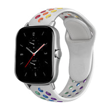 Load image into Gallery viewer, 20mm/22mm watch band For Amazfit GTS/2/2e/GTS2 Mini/GTR 42mm/47mm/GTR2/2e/stratos 2/3 Watch Bracelet Amazfit bip rainbow strap
