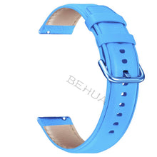 Load image into Gallery viewer, 20mm Colorful Leather Straps Watchband For Samsung Galaxy watch active 2 40mm 44mm Smart Wriststrap bracelet For Garmin Venu sq
