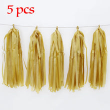 Load image into Gallery viewer, 20pcs Multicolor DIY Tissue Paper Tassel Garland Sets Baby Shower Anniversary  Birthday Party Wedding Decoration Crafts Supplies
