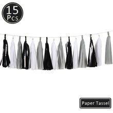 Load image into Gallery viewer, 20pcs Multicolor DIY Tissue Paper Tassel Garland Sets Baby Shower Anniversary  Birthday Party Wedding Decoration Crafts Supplies
