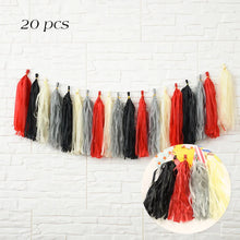 Load image into Gallery viewer, 20pcs Multicolor DIY Tissue Paper Tassel Garland Sets Baby Shower Anniversary  Birthday Party Wedding Decoration Crafts Supplies
