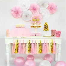 Load image into Gallery viewer, 20pcs Multicolor DIY Tissue Paper Tassel Garland Sets Baby Shower Anniversary  Birthday Party Wedding Decoration Crafts Supplies
