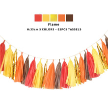 Load image into Gallery viewer, 20pcs Multicolor DIY Tissue Paper Tassel Garland Sets Baby Shower Anniversary  Birthday Party Wedding Decoration Crafts Supplies
