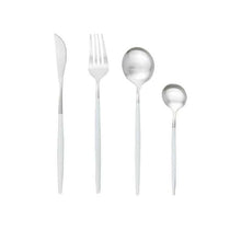 Load image into Gallery viewer, Stainless Steel Tableware Set Matte Portugal Knife, Fork and Spoon Portable Tableware Hotel Steak Knife Dessert Fork
