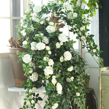 Load image into Gallery viewer, Artificial Rose Vine Fake Flower Vine Garden Decorative Vine Plant Artificial Flowers
