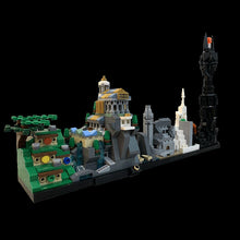 Load image into Gallery viewer, Creative MOC Compatible with Lego Small Particles Assembling Building Blocks Toy MOC-20513 The Lord of the Rings Skyline Building
