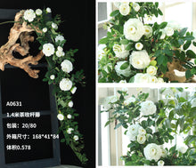 Load image into Gallery viewer, Artificial Rose Vine Fake Flower Vine Garden Decorative Vine Plant Artificial Flowers
