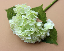Load image into Gallery viewer, Artificial Flower Large Hydrangea Realistic Moist Feeling Hydrangea Artificial Wedding Flowers Decoration
