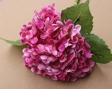 Load image into Gallery viewer, Artificial Flower Large Hydrangea Realistic Moist Feeling Hydrangea Artificial Wedding Flowers Decoration
