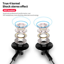 Load image into Gallery viewer, Noise Cancelling Headphones Sport Stereo Metal Bass Earphones Wired Headphones with Microphone 3.5mm wired Earphone
