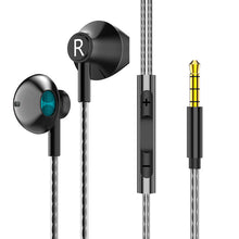 Load image into Gallery viewer, Noise Cancelling Headphones Sport Stereo Metal Bass Earphones Wired Headphones with Microphone 3.5mm wired Earphone
